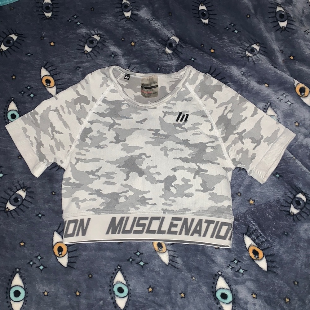 Muscle Nation cropped tee
